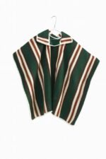 poncho de lana de oveja doble cara